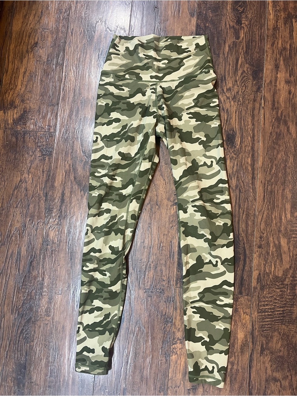 Green Camo Active Leggings
